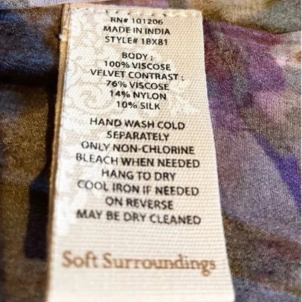 Soft Surroundings Kimono Painterly Butterfly Topper - NEW WITH TAGS - Semi-Sheer - Picture 8 of 9